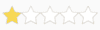 1 star rating grey bg