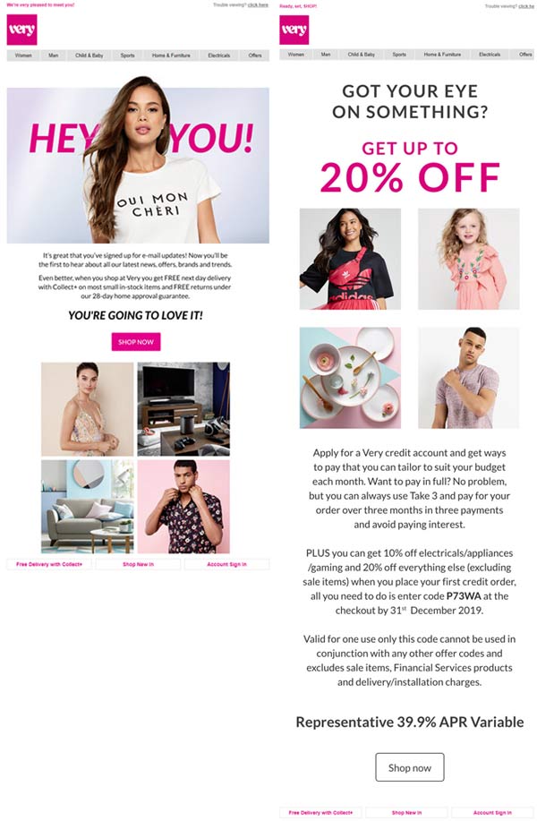 exemplo de email marketing para ecommerce de pré-compra