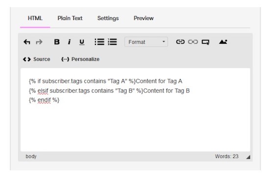 11 tag content example