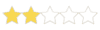 2 star rating white bg