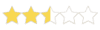2.5 star rating white bg