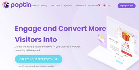 poptin best email list building tool