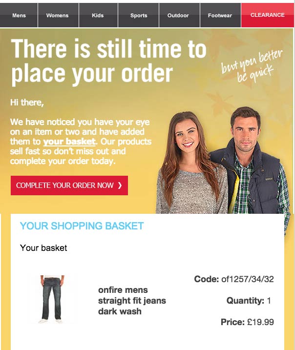 Basket-Abandonment-Email