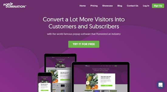 popupdomination best email website popup builder