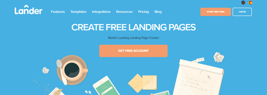 landar landingpage creator for leads