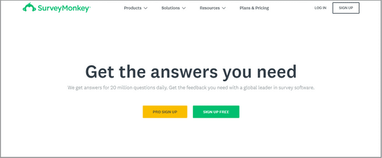 surveymonkey survey platform