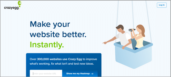 Crazy Egg heatmaps visitor recording