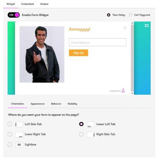 drip list building pop up