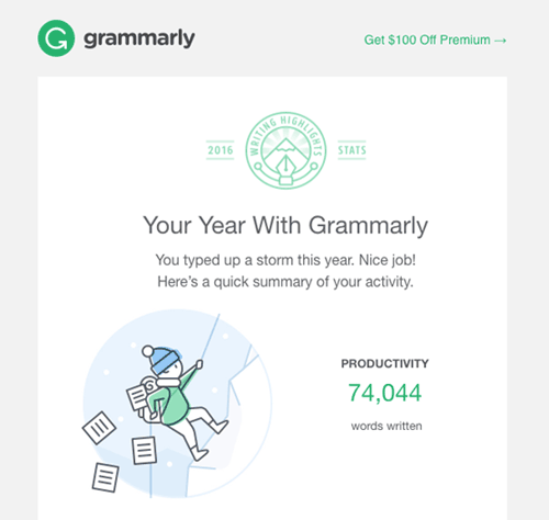 grammarly email example attachment