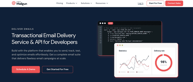 API de correo electrónico transaccional de Mailgun