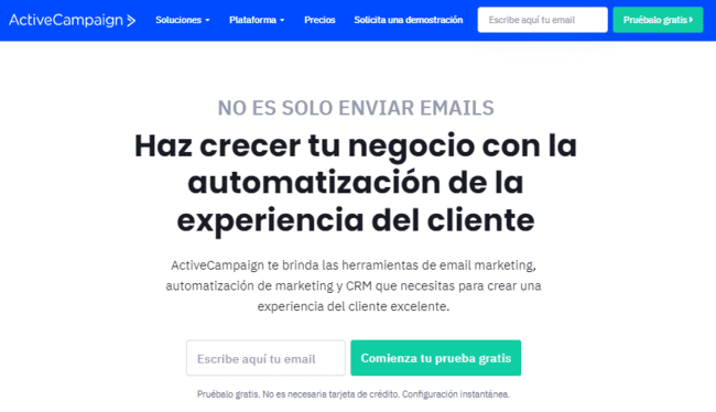 alternativas a Constant Contact ActiveCampaign