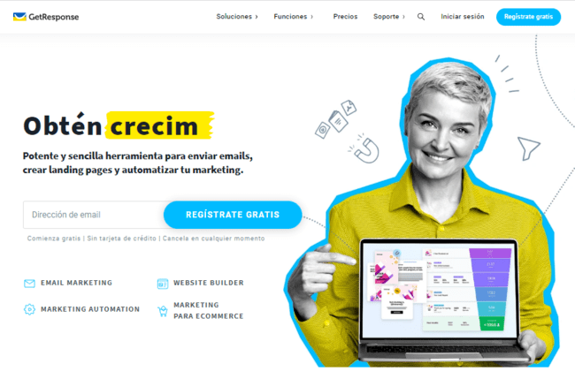 alternativas a Constant Contact Getresponse