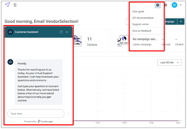 atención al cliente de Mailjet