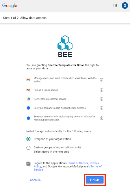 envío de plantillas de email html del plugin BEE en gmail