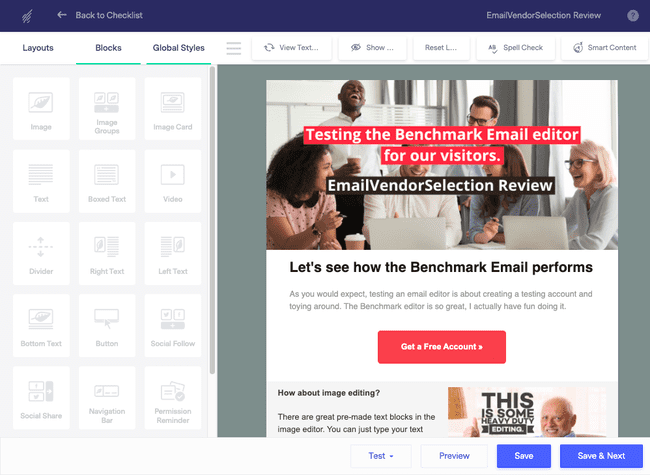 Benchmark newsletter editor
