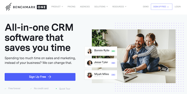 BenchmarkONE hubspot alternative all-in-one CRM