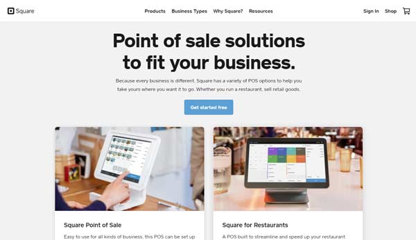 Best POS software square UP