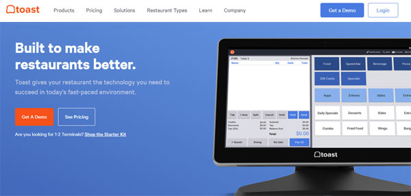 Best POS systems Toast