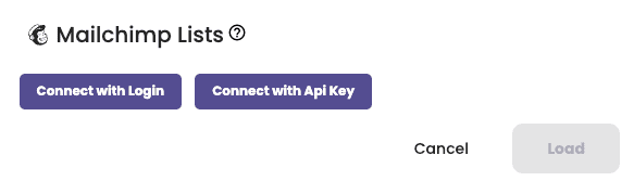 Bouncer Mailchimp integration API login