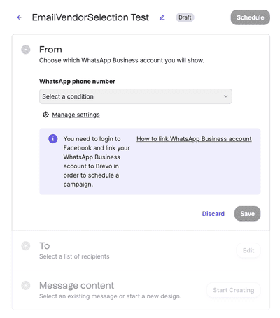 Brevo WhatsApp campaigns