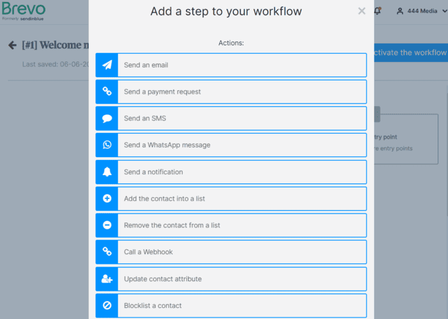 Brevo multichannel automation options