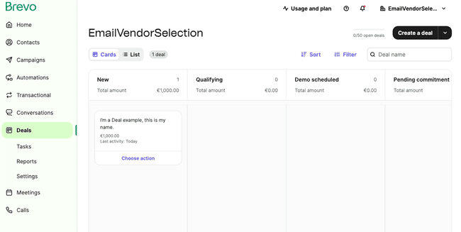 Brevo sales pipeline