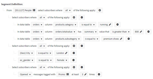 Email Marketing Segmentation Example