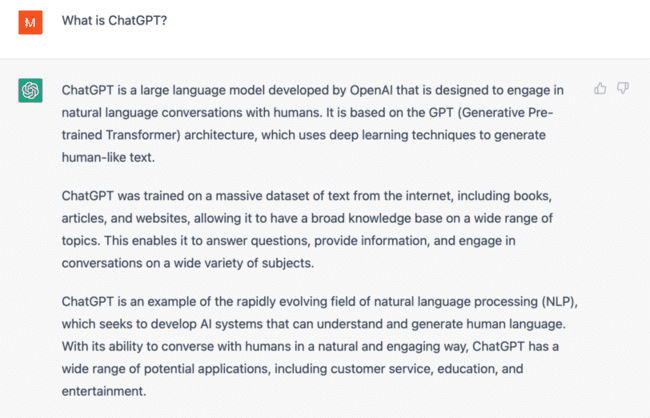 CHATGPT popular AI writer for AI powered research