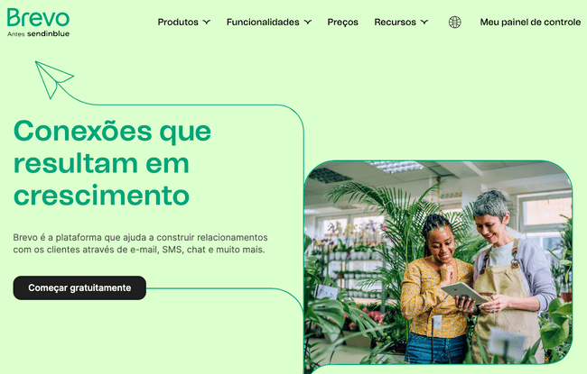 CRM da Brevo com e-mail marketing