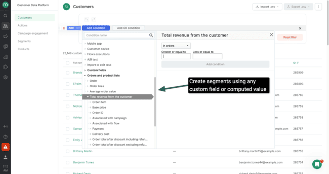 Conditions for segmentation in Maestra