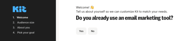 Configuración de la cuenta de kit