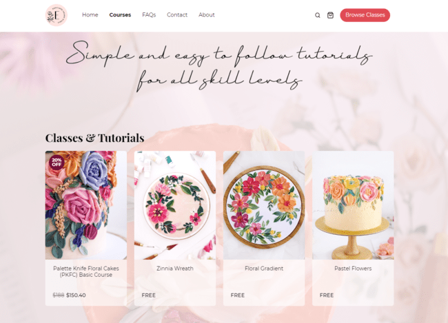 Curso de decoración de tartas Eumicakes Tienda online Sellfy