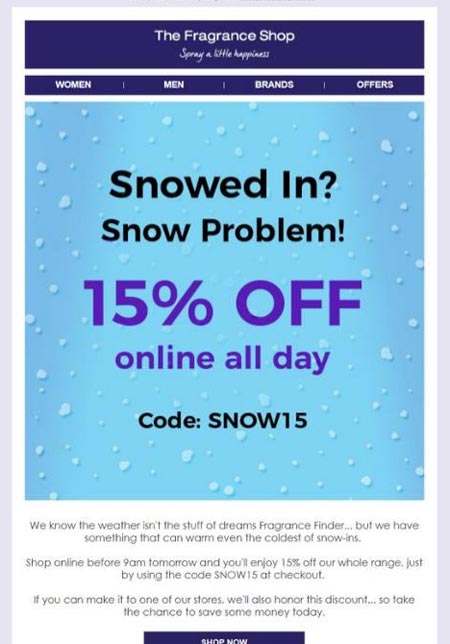 Customized marketing emails