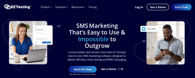 EZ Texting SMS marketing service