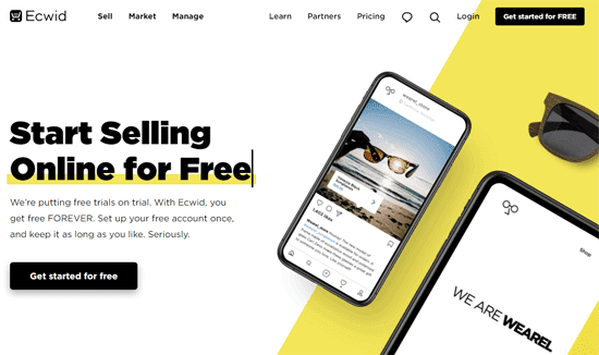 Ecwid platform start gratis met je online winkel