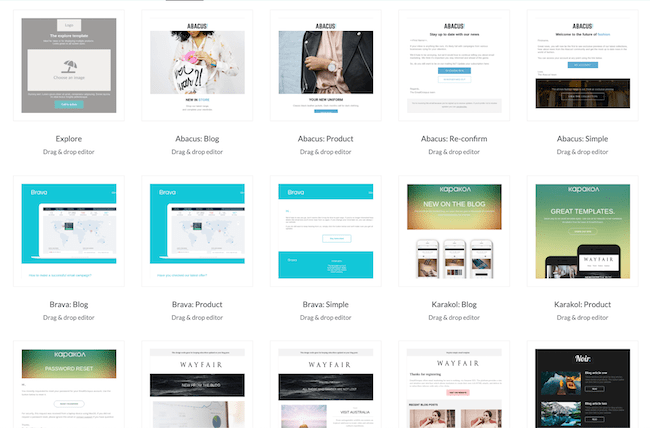 EmailOctopus Review email template examples