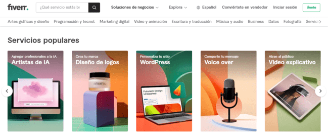 Fiverr business mejores sitios web de trabajo freelance
