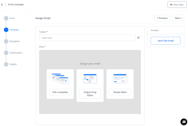 FreshLearn email design options