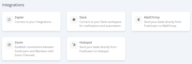FreshLearn integrations
