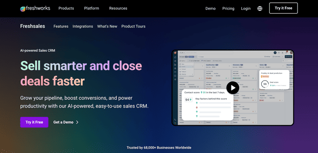 Freshsales CRM para los equipos de ventas