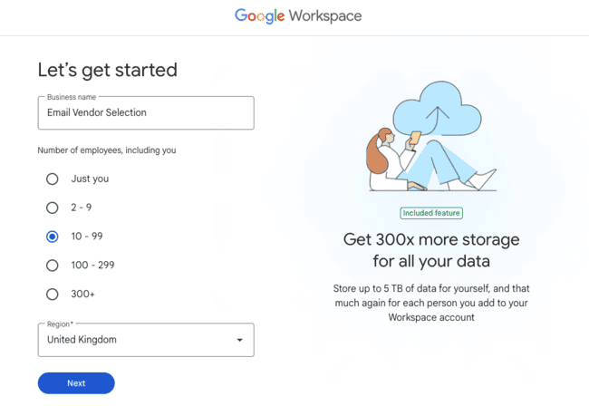 Get Started with a Google Workspace Account