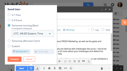 Hubspot CRM email plugin