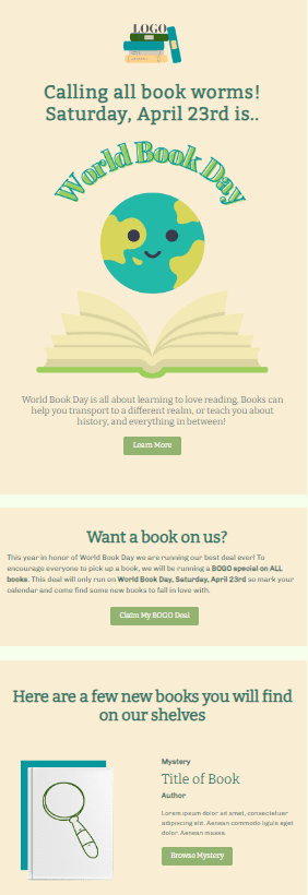 ideas para boletines informativos escolares del Día Mundial del Libro