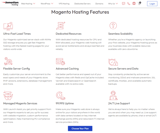 InMotion Magento Hosting Provider