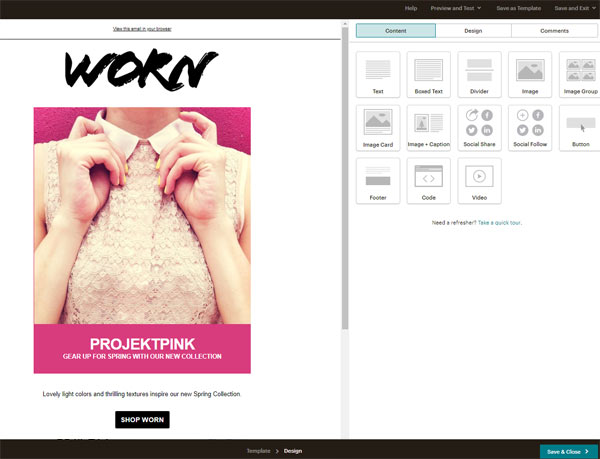 L_éditeur d_emails Mailchimp est réactif 