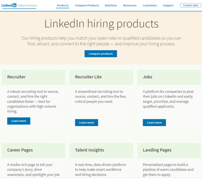 LinkedIn talent solutions