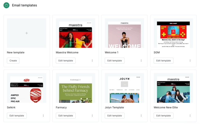 Maestra email templates