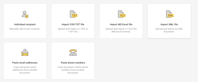 MailUp's contact management features