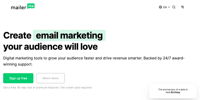 Mailerlite creación de un funnel sencillo