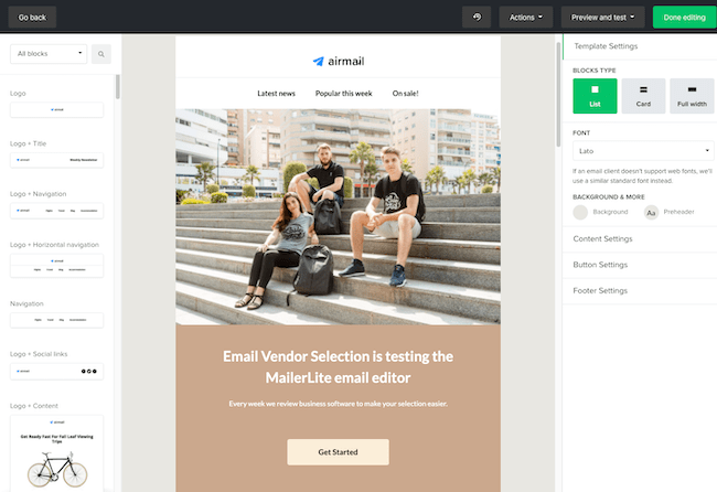 Mailerlite cheap email marketing software drag and drop email builder